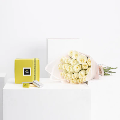 Patchi Chocolate Box 500g | White Bouquet Patchi Chocolate Box 500g | White Bouquet