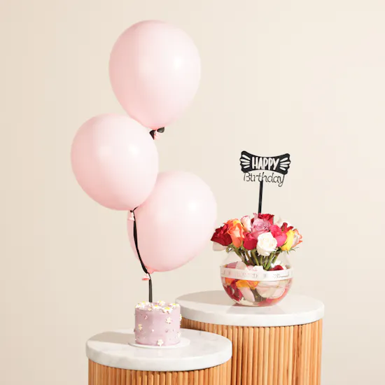 Noon Sweets Lavender Bloom Cake | Birthday Flowers and Balloons