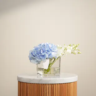 Blue and White Sky Flowers Vase