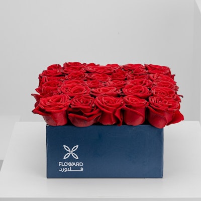 Egyptian Local Red Roses Box | 34 Roses