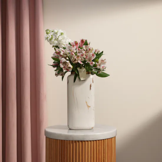 Rosy Clouds Flower Vase