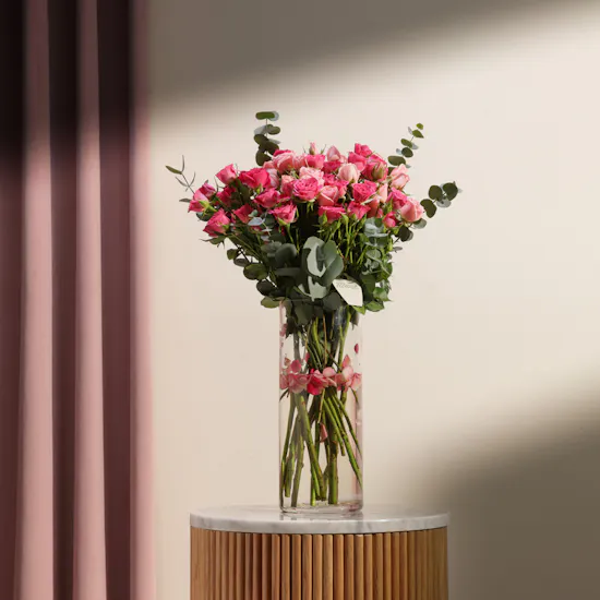 Graceful Baby Roses Vase