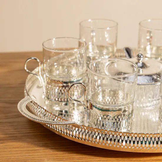 Queen Anne 9-Piece Silver-Plated Tea Set