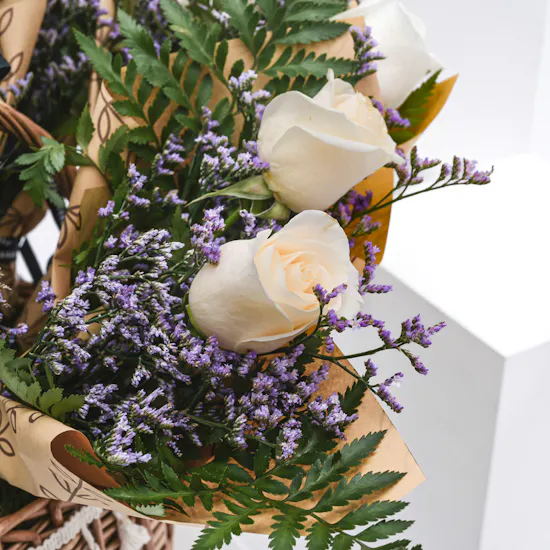 Elegant Flowers Basket