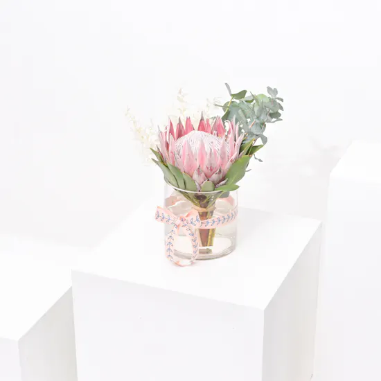 Beauty Protea | Glass Vase