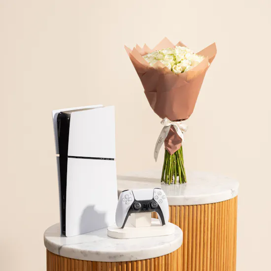 Sony PlayStation 5 slim Digital Version | Happy Birthday Flowers Bouquet