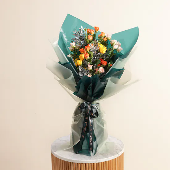 Colorful Baby Roses Bouquet
