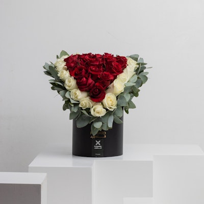 The Big Box | Red & White Roses