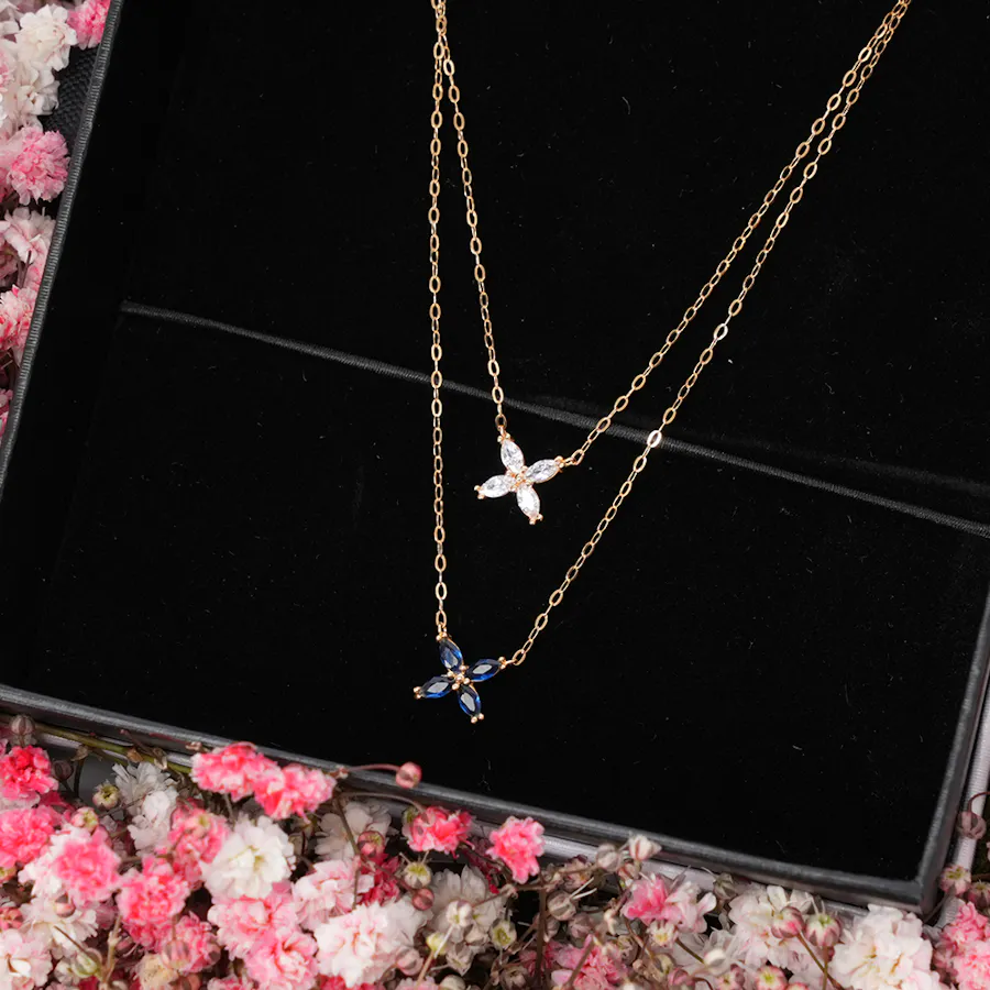 Nava Jewelry Gift with Flowers Heart 6