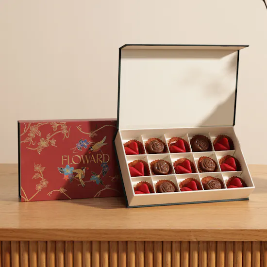 Floward Birdsong Chocolate Box | Dreamy Flower Vase