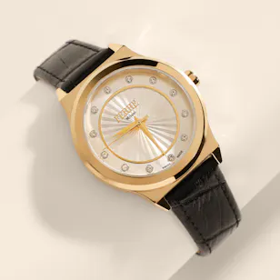 Ferré Milano Black Leather Women's Watch