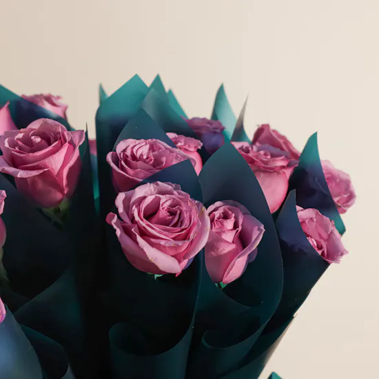 Charming Purple Roses Favors