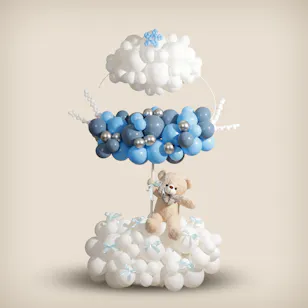Balloonizer Stand New Baby Boy Balloons