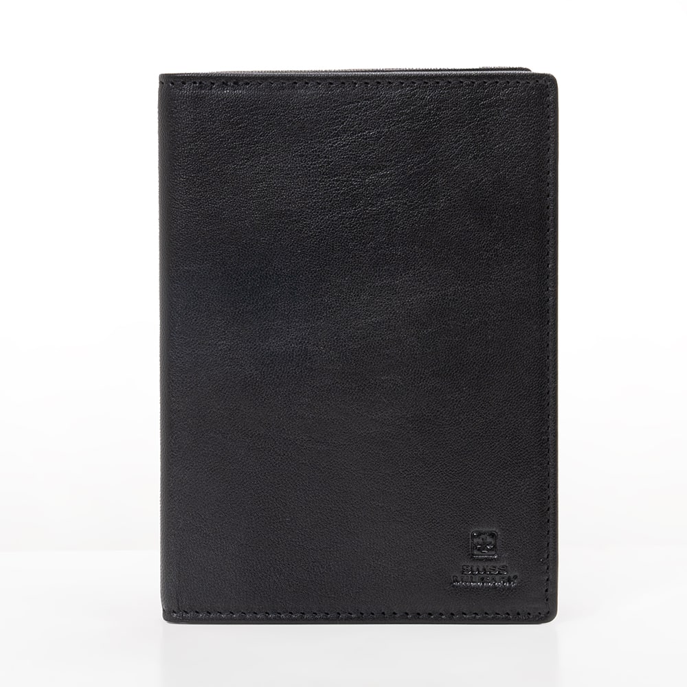Swiss Military Black Passport Holder