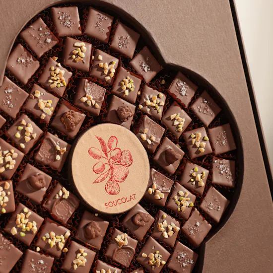 Soucolat Square Chocolate Box | Passion Flowers