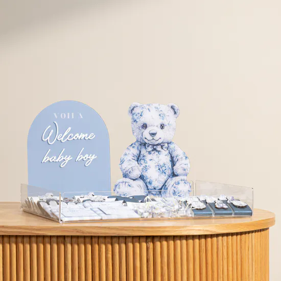 Voila Welcome Baby Boy Large Chocolate Tray