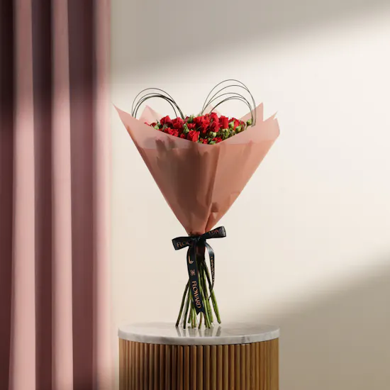 Timeless Red Baby Roses Bouquet