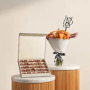 Floward Luxurious Chocolate Medium Box | Best Dad Flower Bouquet