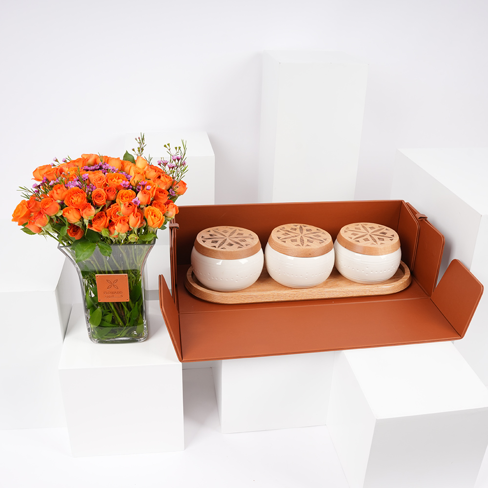 طقم صحن التمر من شركة حرف السعودية | بيبي جوري