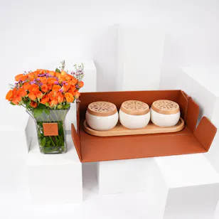 Saudi Artisanal Company Date Bowl Set | Baby Roses Saudi Artisanal Company Date Bowl Set | Baby Roses
