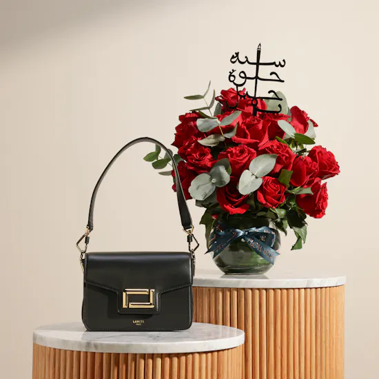 Lancel Black Women’s Bag | Birthday Red Roses