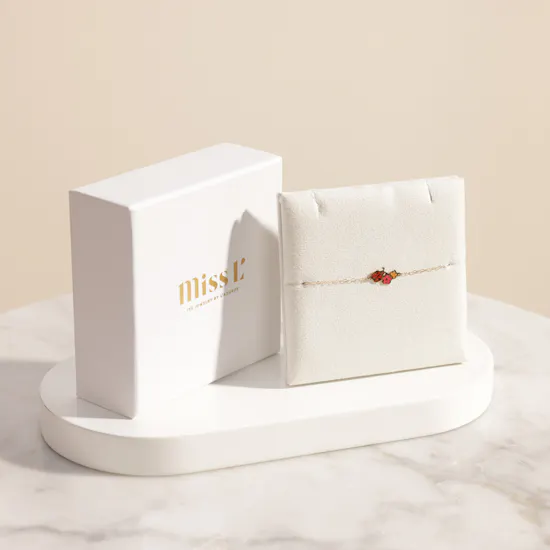 Miss L' by L'azurde Ladybug Chain Kids Bracelet