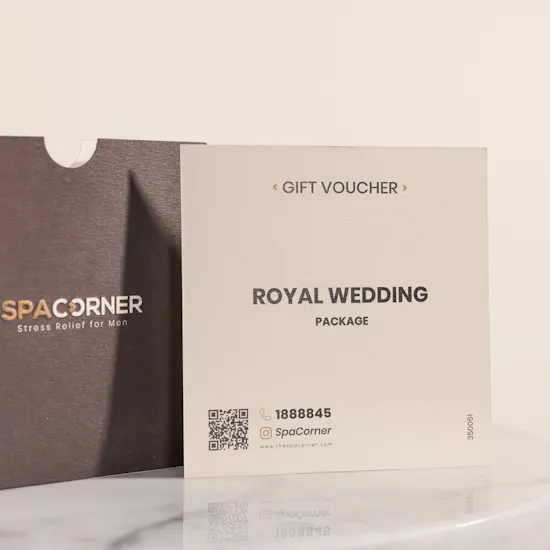 Spa Corner Royal Wedding Package Voucher for Men