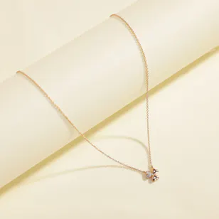 Kooheji Jewellery Flower Petals Rose Gold Diamond Necklace Kooheji Jewellery Flower Petals Rose Gold Diamond Necklace