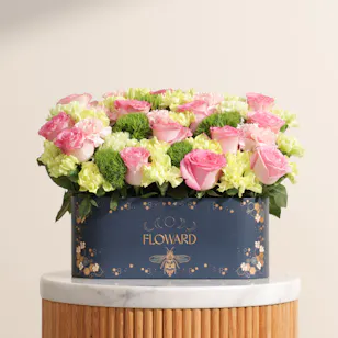 Blush and Sage Flower Box