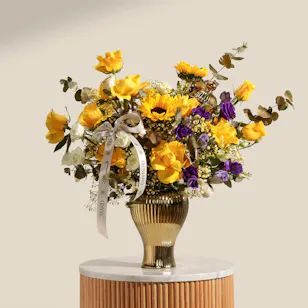 Golden Horizon Flower Vase Golden Horizon Flower Vase