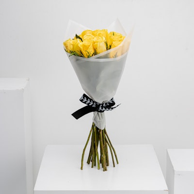 Yellow 20 Roses Bouquet