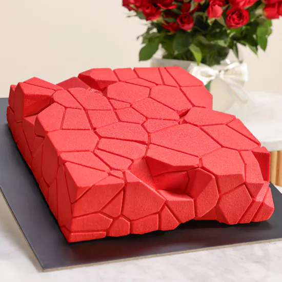 Dinara Kasko Red Cake | I Love You Flowers
