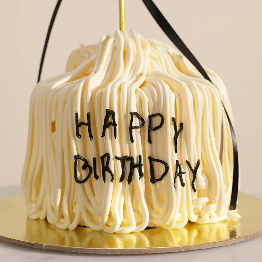Sweet Atelier White Ropes Birthday Cake 4