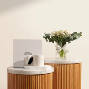 Saudi Artisanal Company Northern Fashion Candle | Bright Flowers Vase