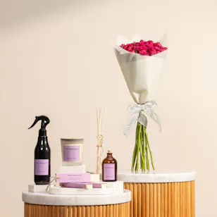 Splendour Lavender Home Fragrance Set | Blissful Flowers Bouquet 
