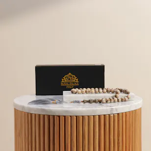 Royal Palace Majun Amber Powder Poland Misbaha | 45 Beads Royal Palace Majun Amber Powder Poland Misbaha | 45 Beads