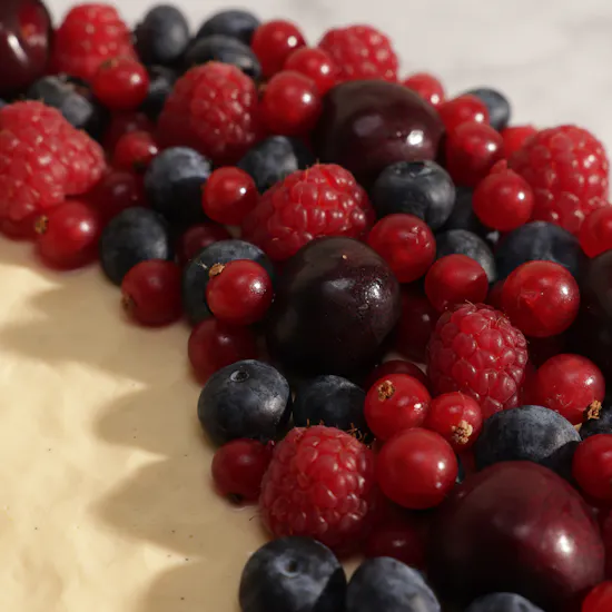 Floward Red Fruit Vanilla Crescent Tart