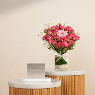 Hush Spa Sands of Morocco Combo Women's Gift Voucher | Glowy Flower Vase Hush Spa Sands of Morocco Combo Women's Gift Voucher | Glowy Flower Vase