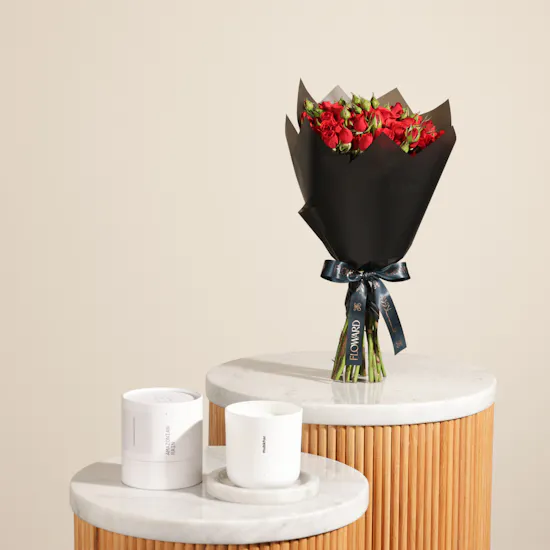 Mubkhar Amazonian Rain Candle | Whispered Grace Flowers Bouquet