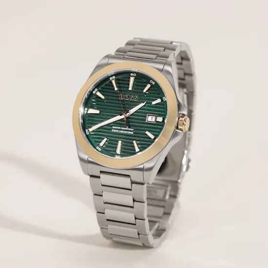 Hugo Boss Strike Gold and Silver Tone Men's Watch
