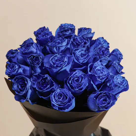 Royal Blue Rose Bouquet