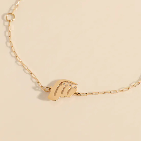Midad Mooj Bracelet Letter Sheen