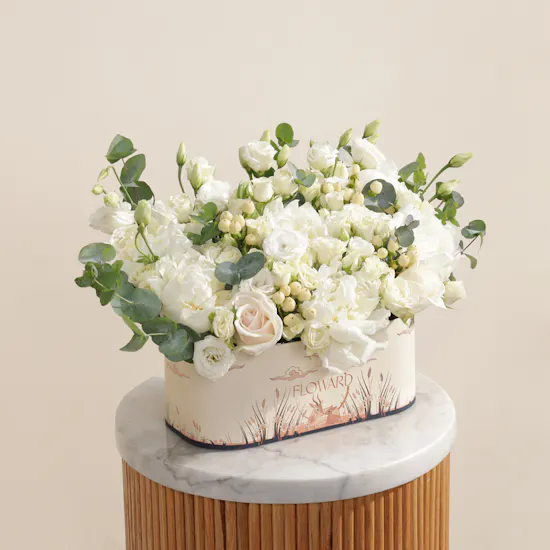Garden Pure White Peony Box