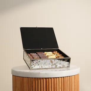 The Datery Small Silver Chocolate Box