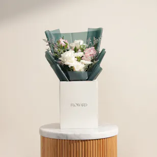 Blush Ivory Whispers Flower Bouquet