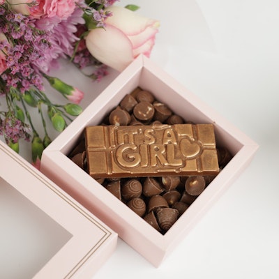  Ghazl  It's A Girls Mini Chocolate Box | Pink Blooms