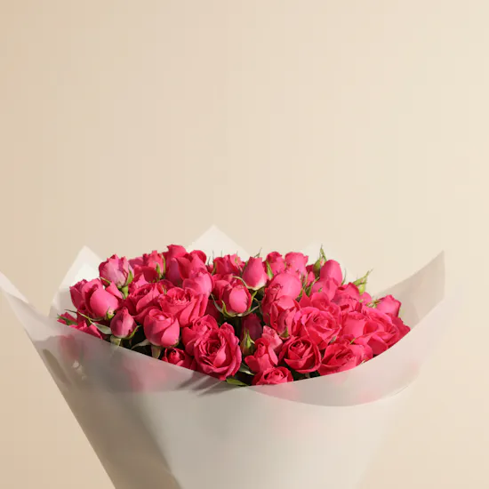 Chic Fuchsia Baby Rose Bouquet