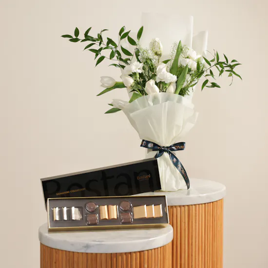 Bostani Chocolates Box | Charming Flowers Bouquet