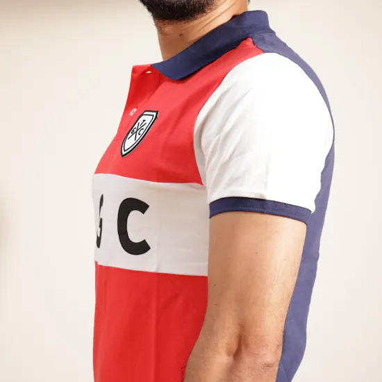 TGC Red & White Shield Polo Shirt