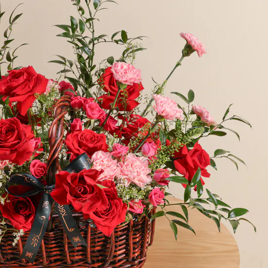 Vibrant Beauty Flowers Basket
